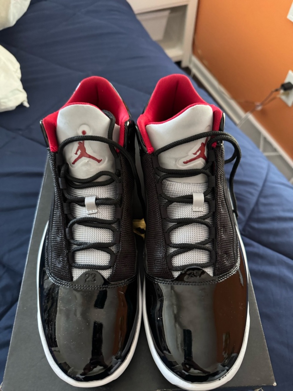 Jordan Men’s Sneakers in Black, White & Red